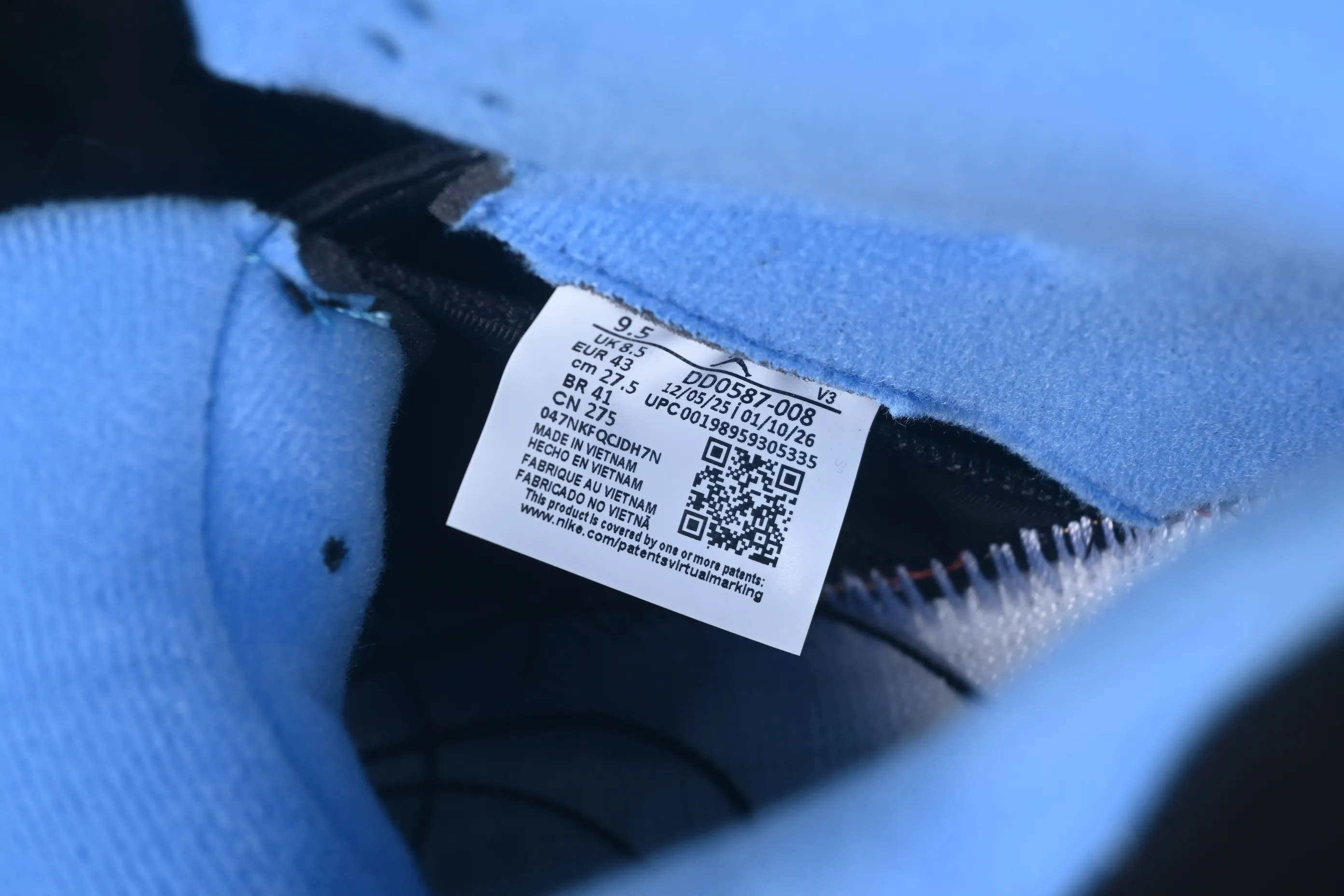 All categories Air Jordan Jordan series basketball shoes Air Jordan 5 OG version Air Jordan 5 Retro "Black University Blue" AJ5 Joe 5 University Blue DD0587-008